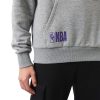 NEW ERA LOS ANGELES LAKERS HALF LOGO OVERSIZED HOODIE GREY