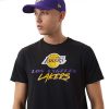 NEW ERA LOS ANGELES LAKERS NBA SCRIPT TEE BLACK