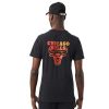 NEW ERA CHICAGO BULLS NBA NEON FADE TEE BLACK