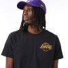 NEW ERA LOS ANGELES LAKERS NBA NEON FADE TEE BLACK