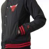 NEW ERA CHICAGO BULLS TEAM LOGO BOMBER JACKET BLACK