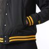 NEW ERA LOS ANGELES LAKERS TEAM LOGO BOMBER JACKET BLACK