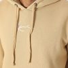 KARL KANI SMALL SIGNATURE ESSENTIAL HOODIE LIGHT BROWN L