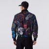 NEW ERA NBA ALL OVER PRINT BOMBER JACKET BLACK 4XL