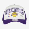 NEW ERA LOS ANGELES LAKERS LEAGUE CHAMPIONS TRUCKER WHITE/PURPLE