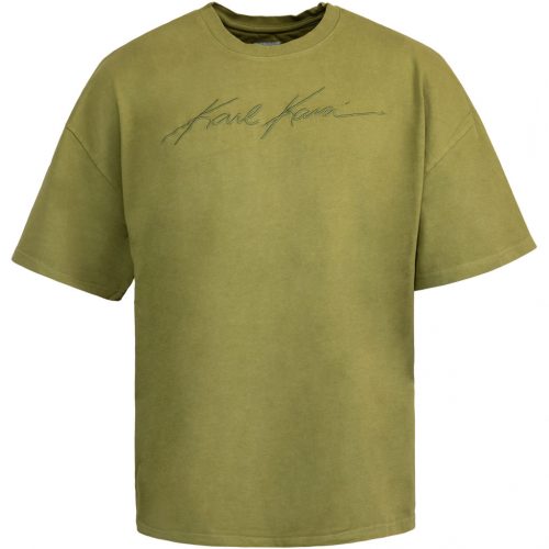 Karl Kani Autograph Heavy Boxy Tee Olive L