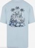 Karl Kani Glacier Palm Trees Backprint Tee Light Blue M