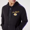 NEW ERA LOS ANGELES LAKERS SCRIPT FZ HOODY BLACK 4XL