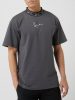 KARL KANI SMALL SIGNATURE TAPE TEE DARK GREY