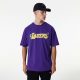 NEW ERA LOS ANGELES LAKERS NBA FLORAL GRAPHIC OS TEE PURPLE