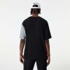 NEW ERA BROOKLYN NETS NBA CUT AND SEW OS TEE BLACK/WHITE XXL