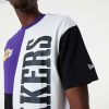 NEW ERA LOS ANGELES LAKERS NBA CUT AND SEW OS TEE PURPLE