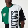 NEW ERA BOSTON CELTICS NBA CUT AND SEW OS TEE GREEN/BLACK/WHITE