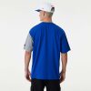 NEW ERA NEW YORK KNICKS NBA CUT AND SEW OS TEE BLUE/GREY/WHITE XL