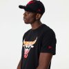 NEW ERA CHICAGO BULLS NBA SKY PRINT TEE BLACK