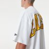 NEW ERA LOS ANGELES LAKERS NBA INFILL LOGO OS TEE WHITE XL