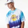 NEW ERA LOS ANGELES LAKERS NBA SKY AOP OS TEE BLUE XL