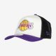 NEW ERA LOS ANGELES LAKERS TEAM COLOUR BLCK TRUCKER WHITE/PURPLE