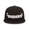 NEW ERA LAS VEGAS RAIDERS FLOWER WORDMARK 9FIFTY BLACK M/L