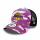 NEW ERA LOS ANGELES LAKERS CLOUD AOP TRUCKER PURPLE