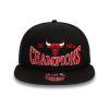 NEW ERA CHICAGO BULLS CHAMPIONS PATCH 9FIFTY BLACK S/M