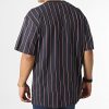 KARL KANI KK SMALL SIGNATURE PINSTRIPE TEE NAVY/RED/WHITE S