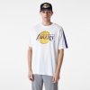 NEW ERA NBA COLOUR BLOCK OS TEE LOS ANGELES LAKERS WHITE XL