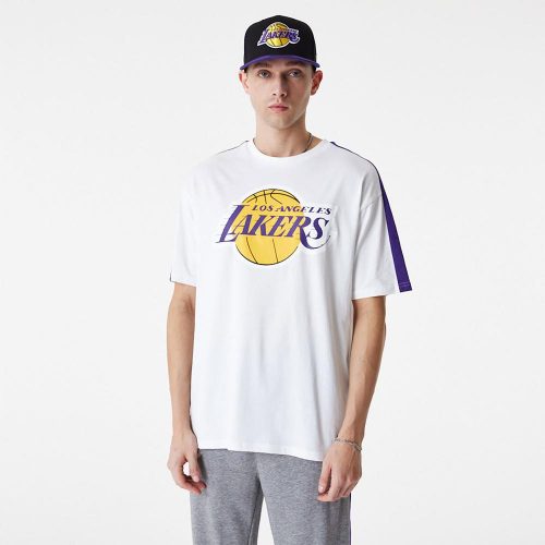 NEW ERA NBA COLOUR BLOCK OS TEE LOS ANGELES LAKERS WHITE XL