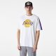 NEW ERA NBA COLOUR BLOCK OS TEE LOS ANGELES LAKERS WHITE