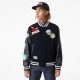 NEW ERA NBA BADGE VARSITY Jacket NBA ALL BLACK L