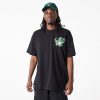 NEW ERA NBA ARCH WRDMRK OS TEE MILWAUKEE BUCKS BLACK L