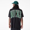 NEW ERA NBA ARCH WRDMRK OS TEE MILWAUKEE BUCKS BLACK M