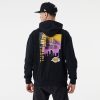 NEW ERA PULOVER SKYLINE GRAPHIC OS HOODY LOS ANGELES LAKERS BLACK