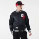 NEW ERA CHICAGO BULLS TEAM LOGO SATIN BOMBER BLACK XXL