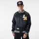 NEW ERA LOS ANGELES LAKERS TEAM LOGO SATIN BOMBER BLACK XXL