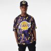 NEW ERA NBA AOP MESH OS TEE LOS ANGELES LAKERS PURPLE XL