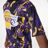 NEW ERA NBA AOP MESH OS TEE LOS ANGELES LAKERS PURPLE S