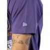 NEW ERA OLD SCHOOL SPORT TEE LOS ANGELES LAKERS PURPLE