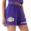 New Era NBA Team Logo Los Angeles Lakers Shorts Purple