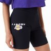 New Era NBA Logo Los Angeles Lakers Cycling Shorts Black L