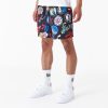 New Era NBA All Over Print Shorts Black M