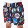 New Era NBA All Over Print Shorts Black M