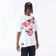 New Era NBA All Over Print Infill Chicago Bulls Oversized T-Shirt White M