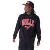 New Era NBA Arch Graphic Chicago Bulls Oversized Crew Neck Sweatshirt Black XXL