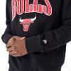 New Era NBA Arch Graphic Chicago Bulls Oversized Crew Neck Sweatshirt Black M