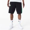 New Era NBA Mesh Panel Boston Celtics Oversized Shorts Black