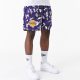 New Era NBA Team All Over Print Los Angeles Lakers Shorts Purple S