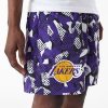 New Era NBA Team All Over Print Los Angeles Lakers Shorts Purple S