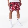 New Era NBA Team All Over Print Chicago Bulls Shorts Red M