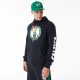 New Era NBA Mesh Panel Boston Celtics Oversized Pullover Hoodie Black M